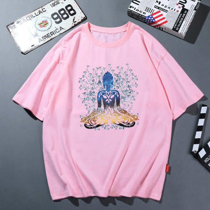 Maglietta traspirante e comoda da yoga Olivenorma rosa