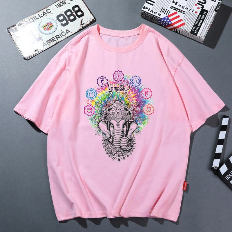 Maglietta traspirante e comoda da yoga Olivenorma rosa