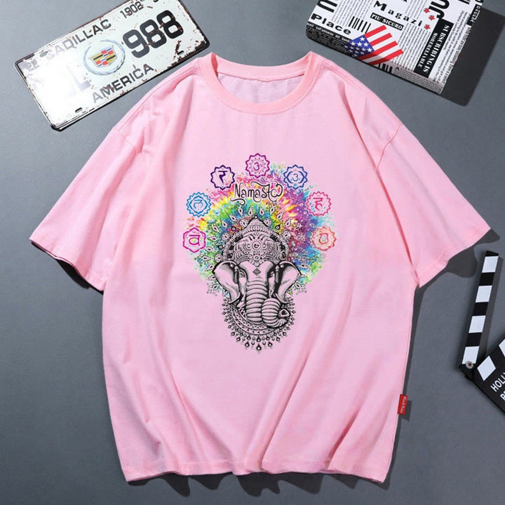 Maglietta traspirante e comoda da yoga Olivenorma rosa