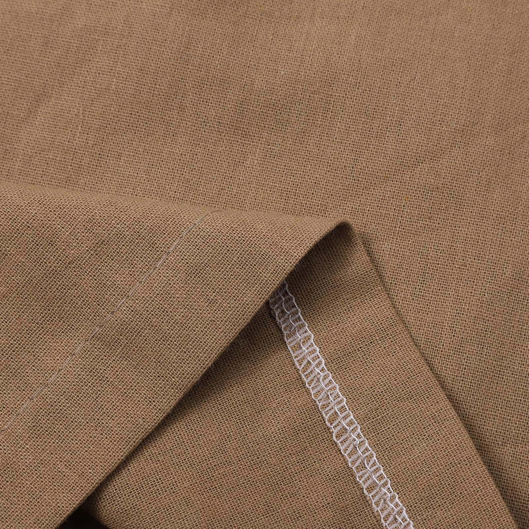 Olivenorma - Pantaloni da salotto da donna a vita alta, larghi e tinta unita, con tasche - image 31