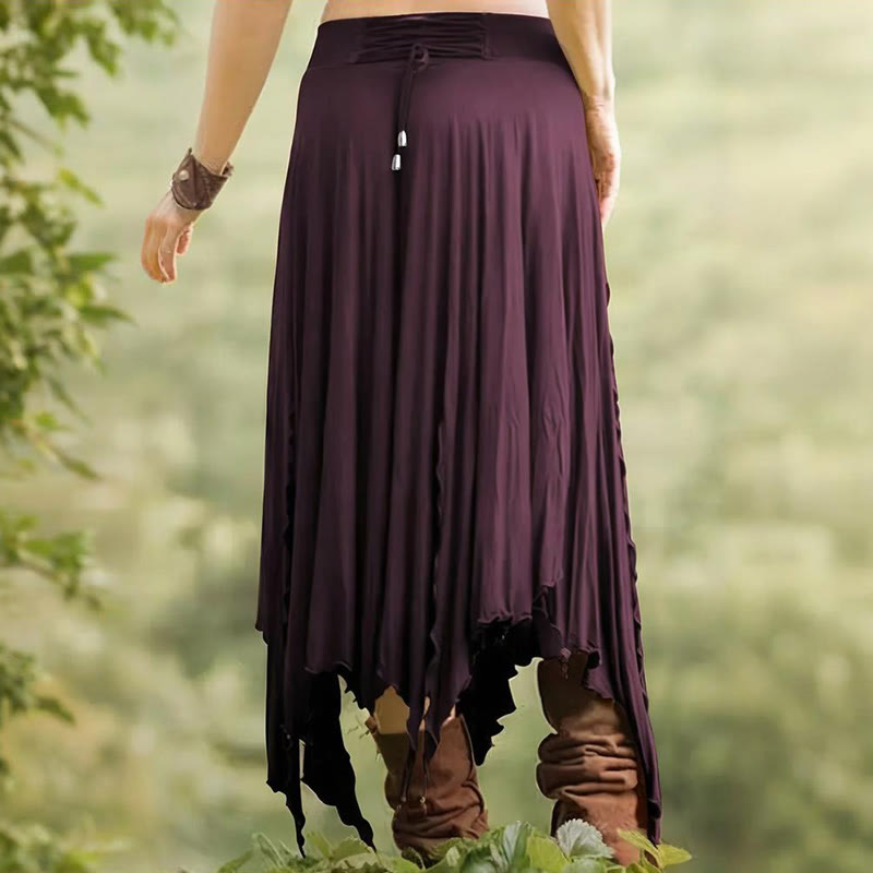 Olivenorma - Abito midi con gonna divisa e coulisse in stile boho - image 24