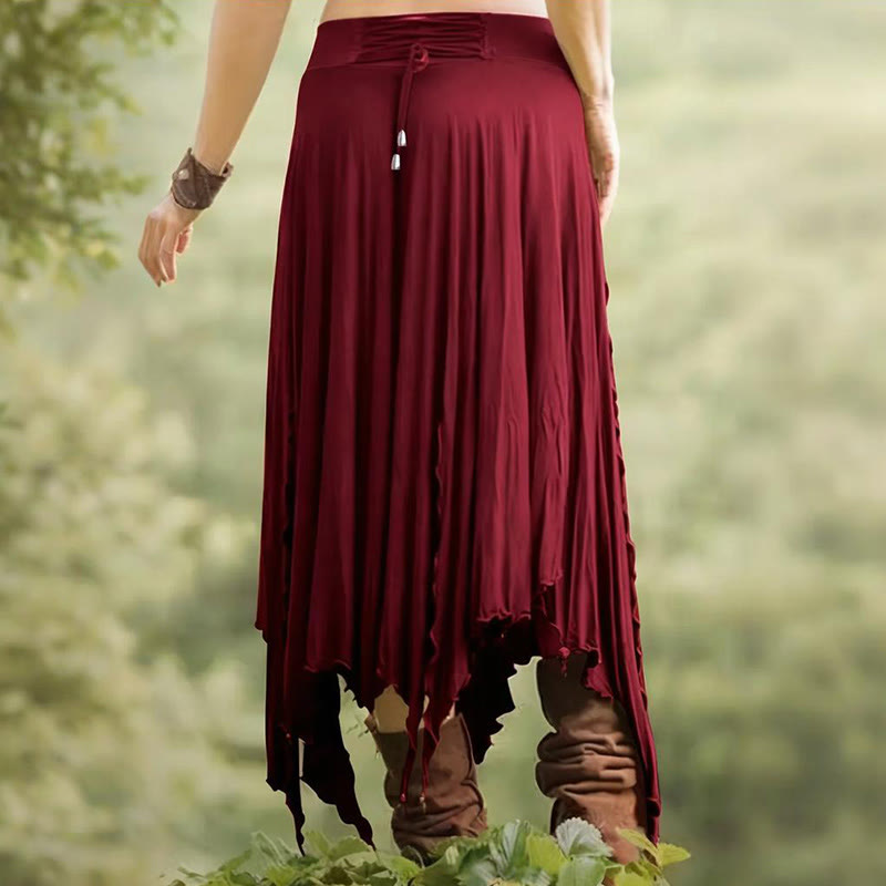 Olivenorma - Abito midi con gonna divisa e coulisse in stile boho - image 1