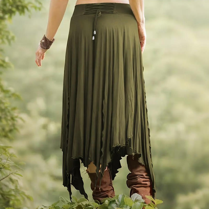 Olivenorma - Abito midi con gonna divisa e coulisse in stile boho - image 14