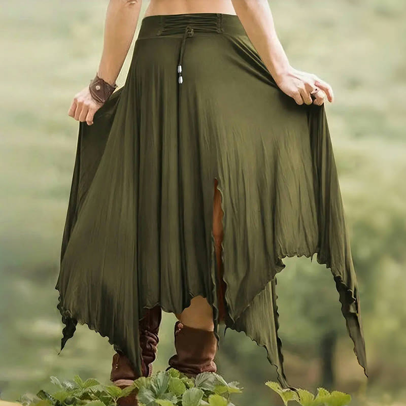 Olivenorma - Abito midi con gonna divisa e coulisse in stile boho - image 15