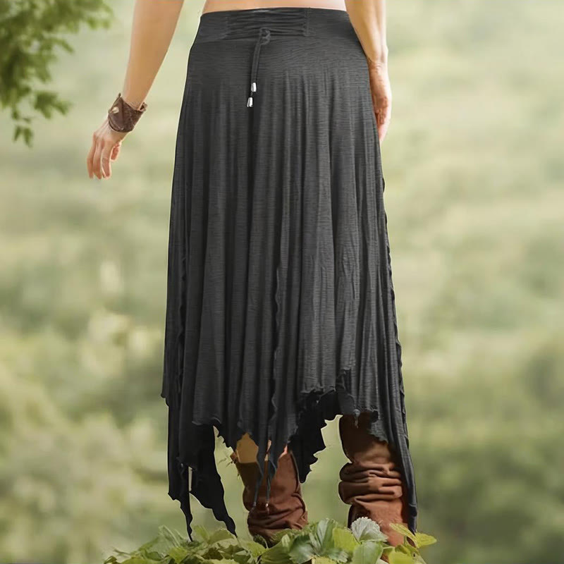 Olivenorma - Abito midi con gonna divisa e coulisse in stile boho - image 6