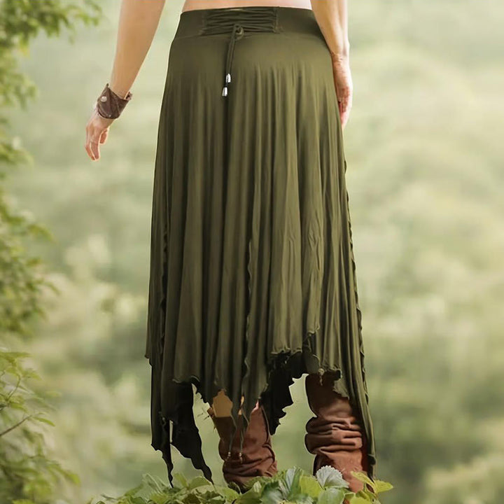 Olivenorma - Abito midi con gonna divisa e coulisse in stile boho - image 19