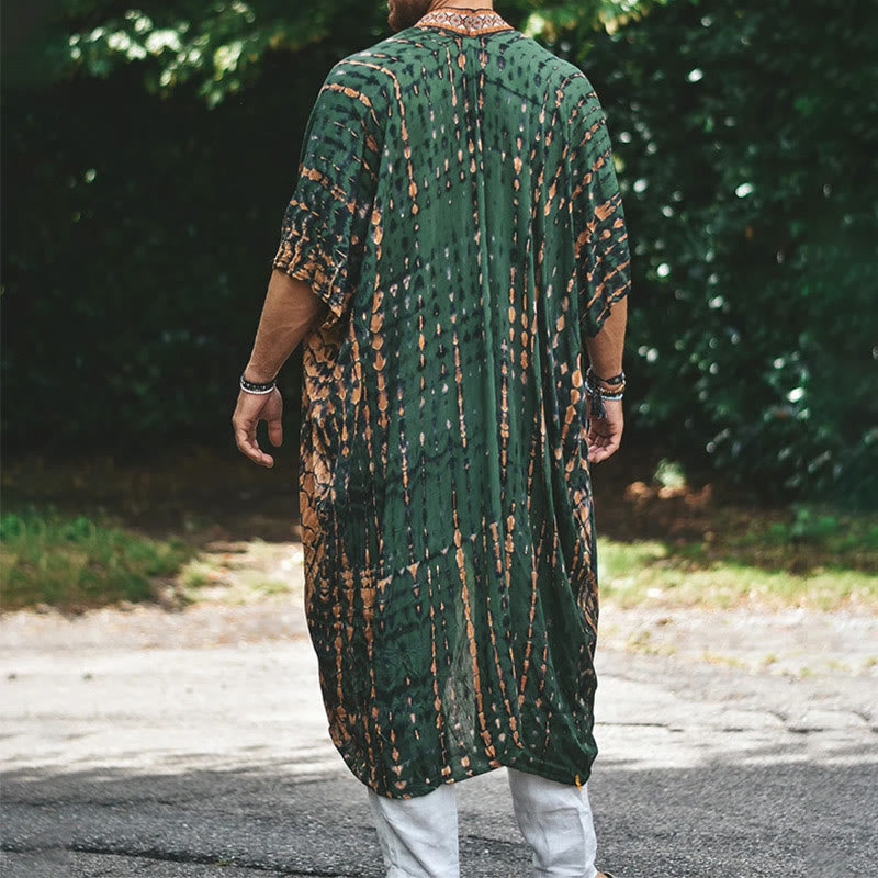 Olivenorma Cardigan da spiaggia aperto sul davanti da uomo - image 2