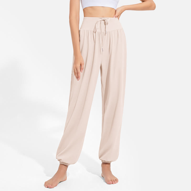 Pantaloni harem da yoga traspiranti e assorbenti "Cool" Olivenorma - image 4