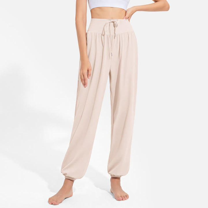 Pantaloni harem da yoga traspiranti e assorbenti "Cool" Olivenorma - image 4