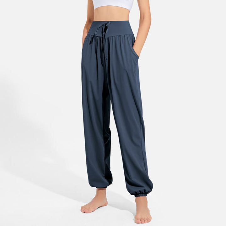 Pantaloni harem da yoga traspiranti e assorbenti "Cool" Olivenorma - image 16