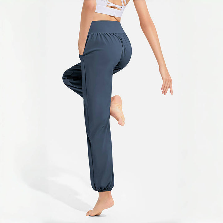 Pantaloni harem da yoga traspiranti e assorbenti "Cool" Olivenorma - image 15