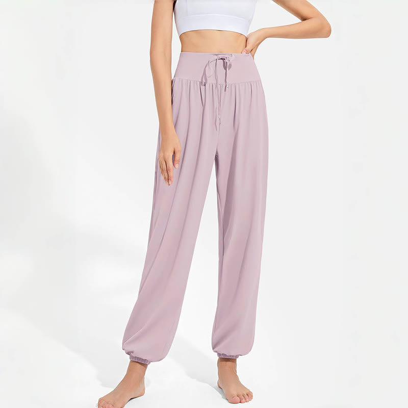 Pantaloni harem da yoga traspiranti e assorbenti "Cool" Olivenorma - image 1