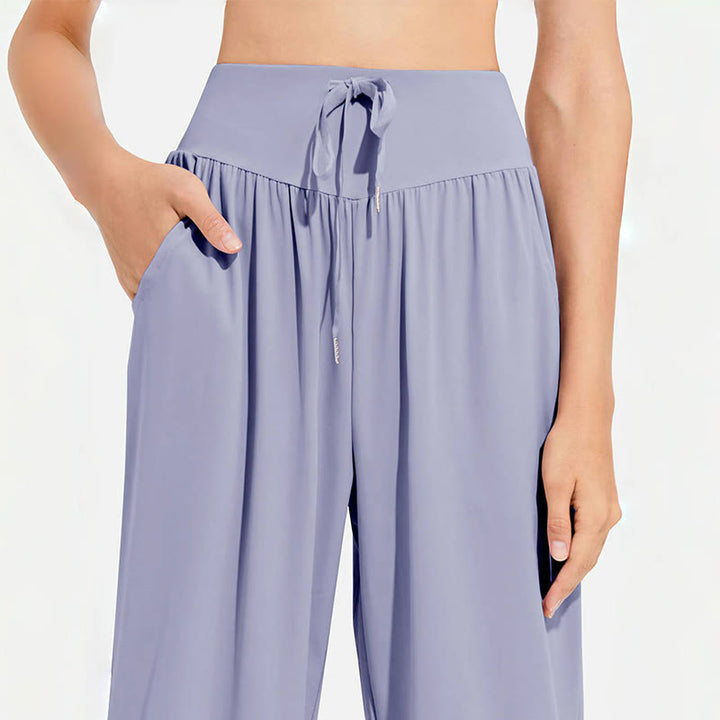 Pantaloni harem da yoga traspiranti e assorbenti "Cool" Olivenorma - image 10
