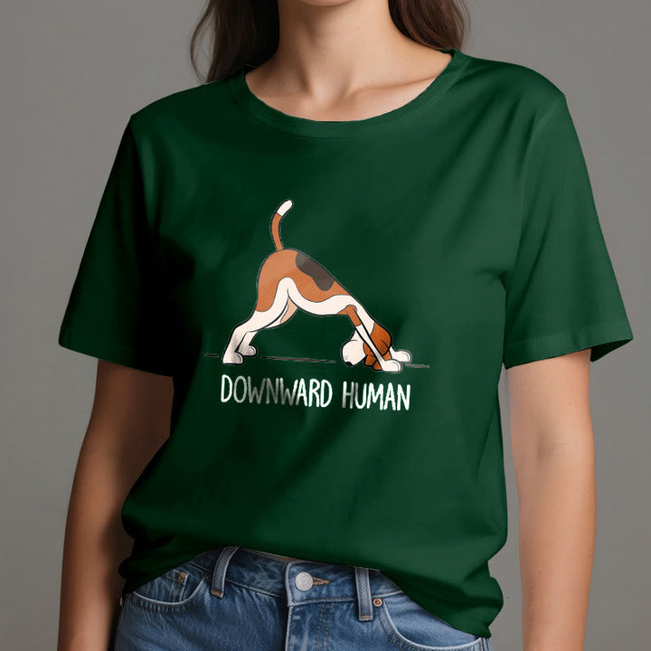 Maglietta Olivenorma Downward Human Yoga - image 19