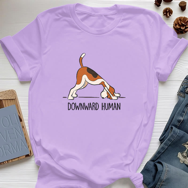 Maglietta Olivenorma Downward Human Yoga - Viola - 2XL - image 14