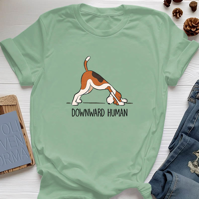 Maglietta Olivenorma Downward Human Yoga - Verde chiaro - 2XL - image 16