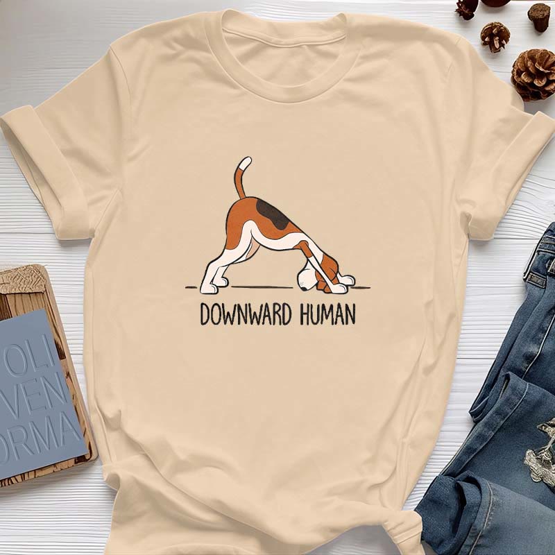 Maglietta Olivenorma Downward Human Yoga - Giallo - 2XL - image 10