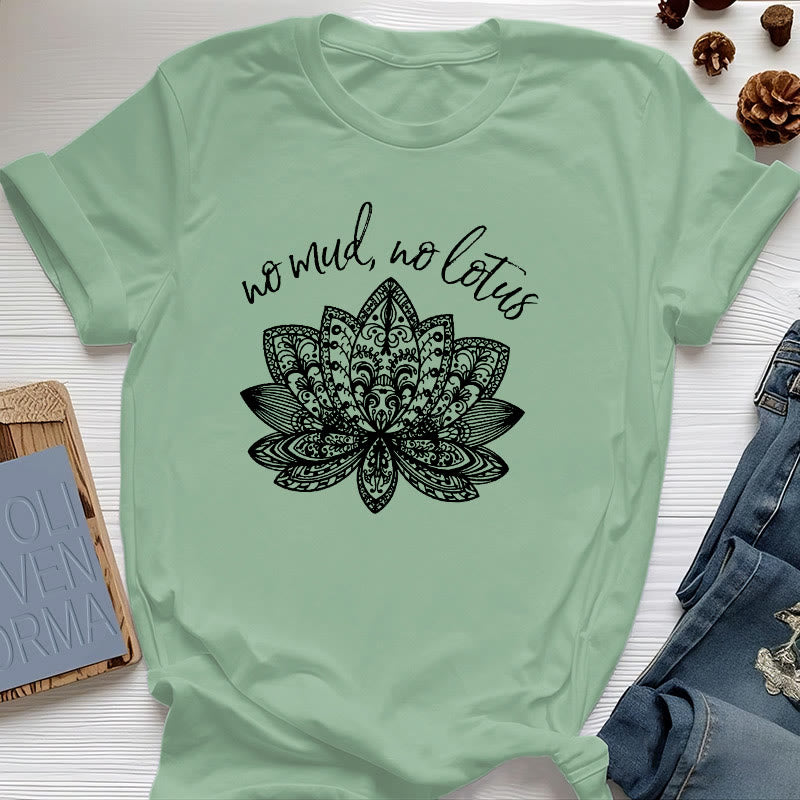 Maglietta da yoga spirituale per donne Olivenorma Meditation - Verde chiaro - 2XL - image 16