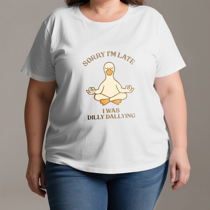 Maglietta Olivenorma " Scusa il ritardo, stavo perdendo tempo" - image 2