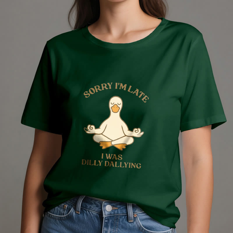 Maglietta Olivenorma " Scusa il ritardo, stavo perdendo tempo" - image 43