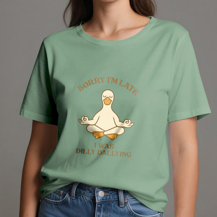 Maglietta Olivenorma " Scusa il ritardo, stavo perdendo tempo" - image 38