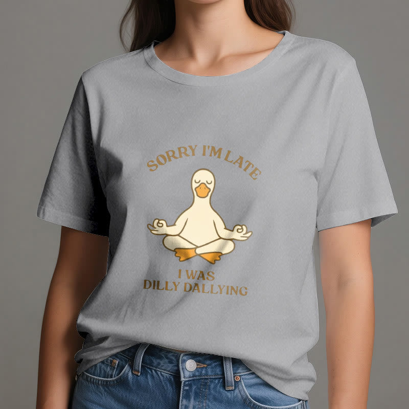 Maglietta Olivenorma " Scusa il ritardo, stavo perdendo tempo" - image 13