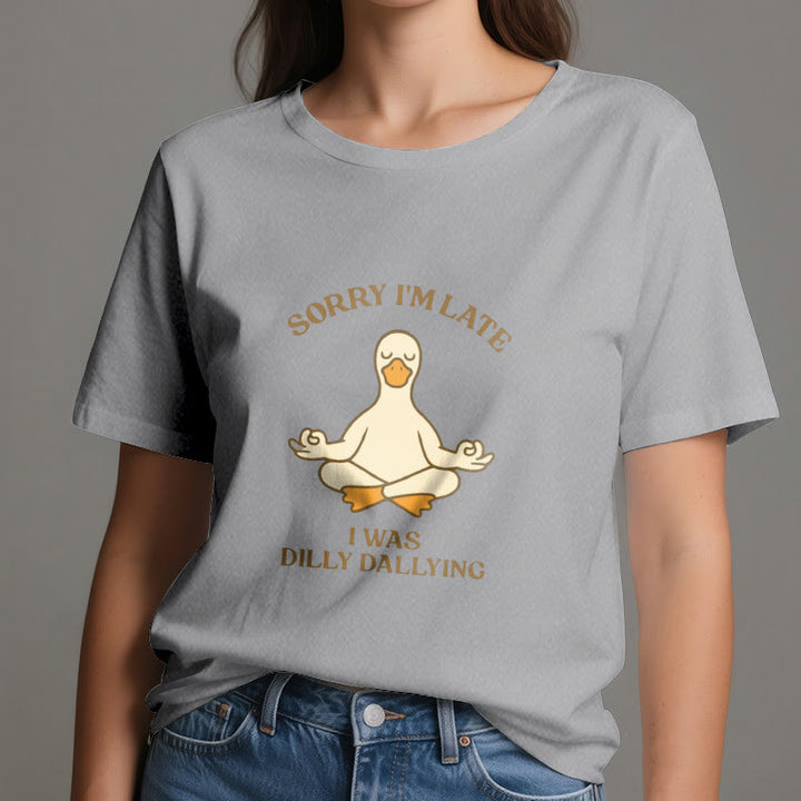 Maglietta Olivenorma " Scusa il ritardo, stavo perdendo tempo" - image 13