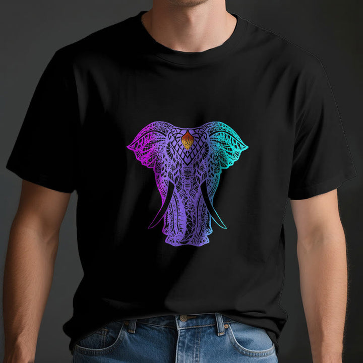 Maglietta yoga Olivenorma Mandala Elephant