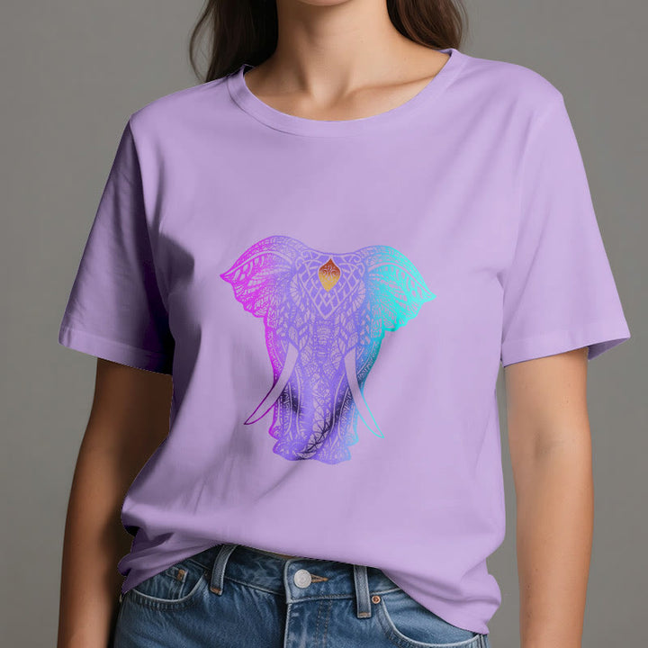 Maglietta yoga Olivenorma Mandala Elephant