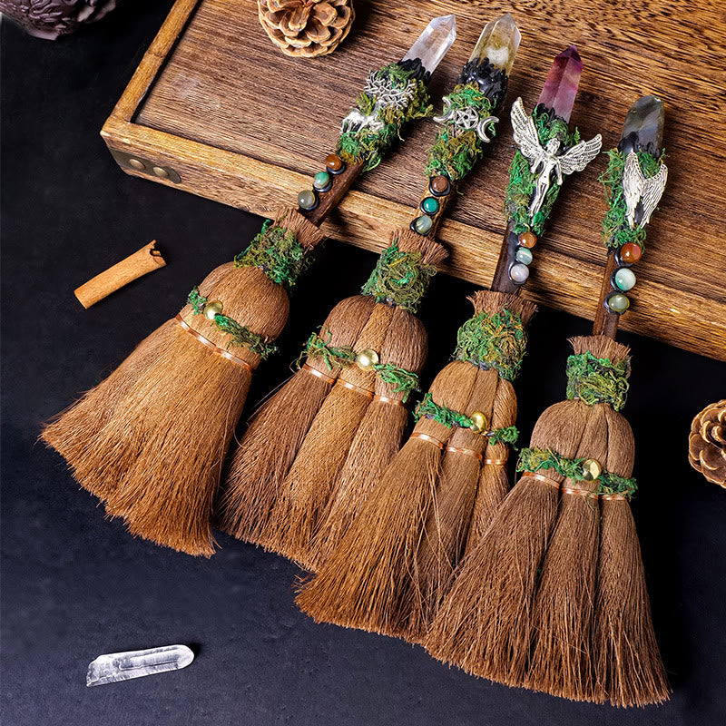 Decorazione di scopa di palma con prisma di cristallo magico Olivenorma - image 1