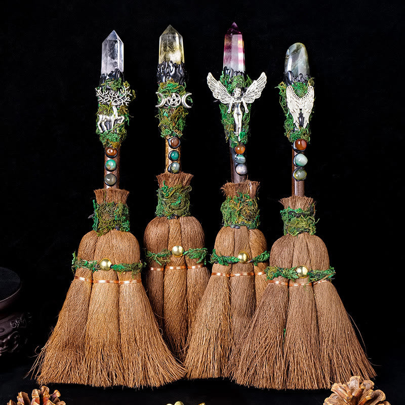 Decorazione di scopa di palma con prisma di cristallo magico Olivenorma - image 12