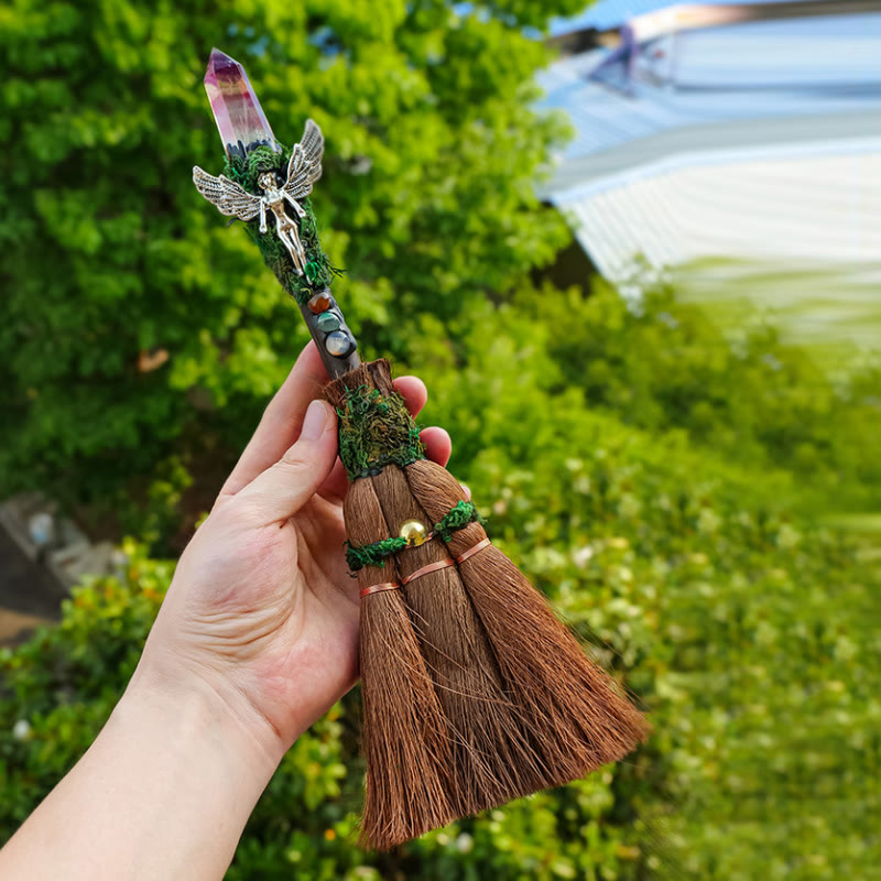 Decorazione di scopa di palma con prisma di cristallo magico Olivenorma - image 3