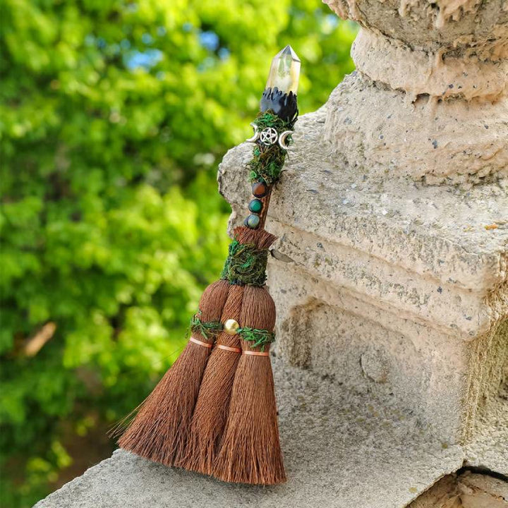 Decorazione di scopa di palma con prisma di cristallo magico Olivenorma - Quarzo fantasma giallo fantasma - image 10