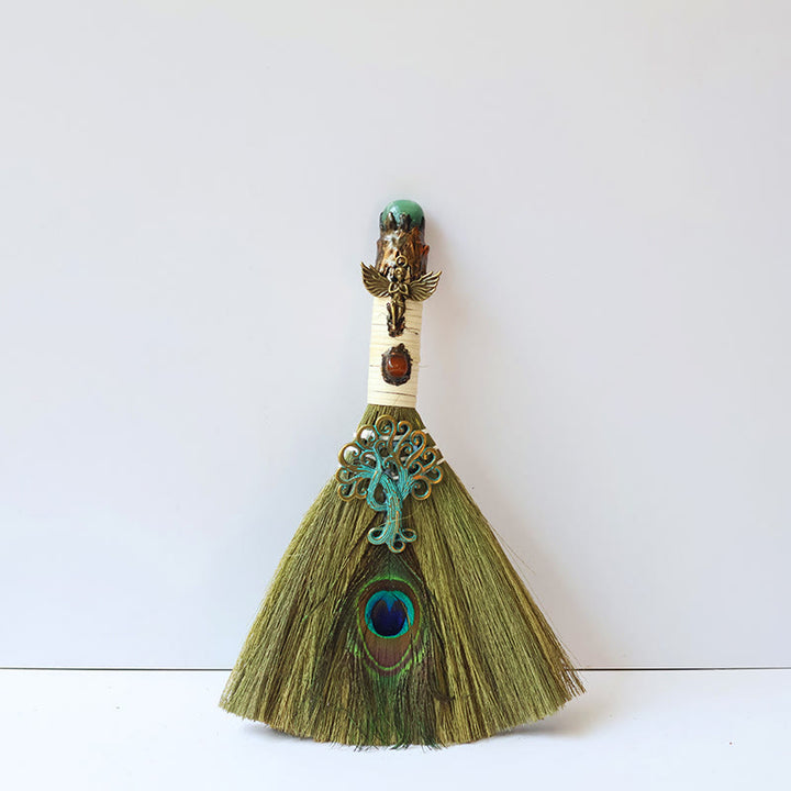 Decorazione con pietra preziosa e scopa magica dell'angelo dell'albero della vita Olivenorma - Avventurina verde - image 15