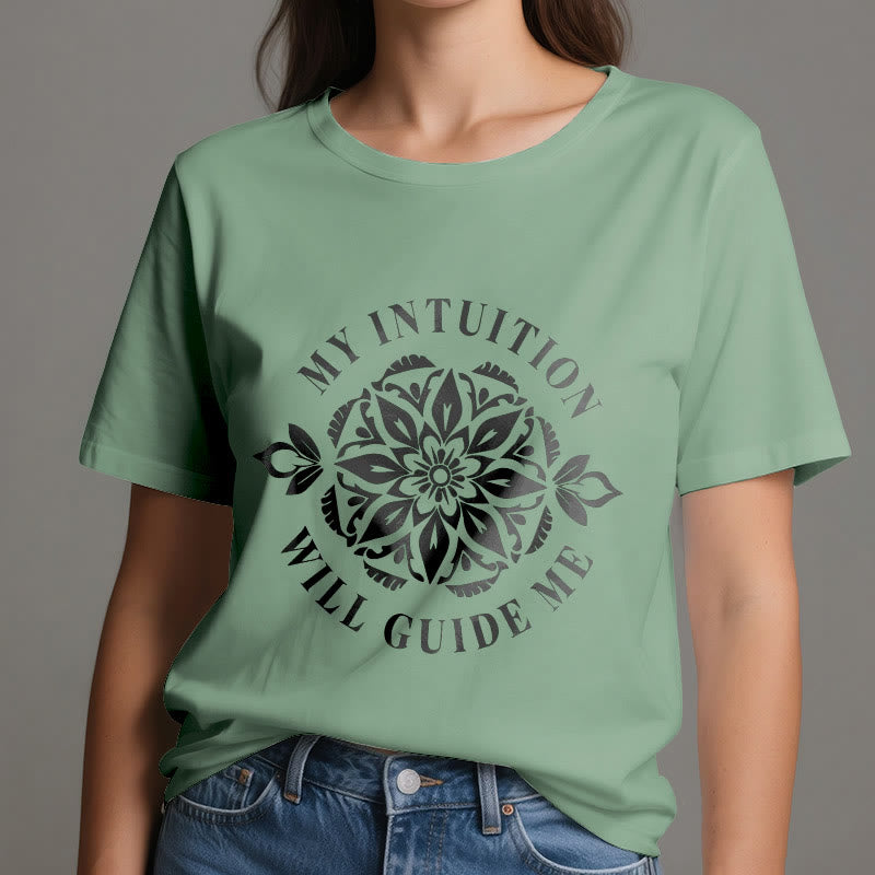 Olivenorma "LA MIA INTUIZIONE MI GUIDERÀ" T-shirt floreale - image 18