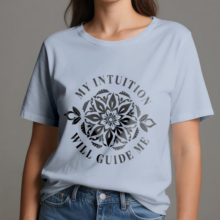 Olivenorma "LA MIA INTUIZIONE MI GUIDERÀ" T-shirt floreale - image 12