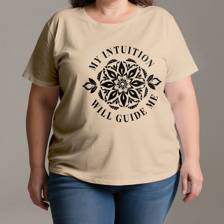 Olivenorma "LA MIA INTUIZIONE MI GUIDERÀ" T-shirt floreale - image 3