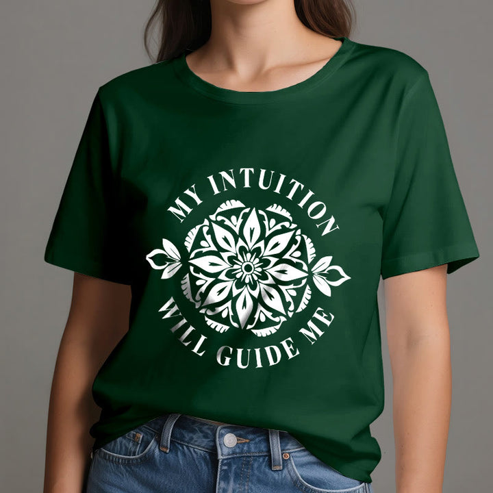 Olivenorma "LA MIA INTUIZIONE MI GUIDERÀ" T-shirt floreale - image 20
