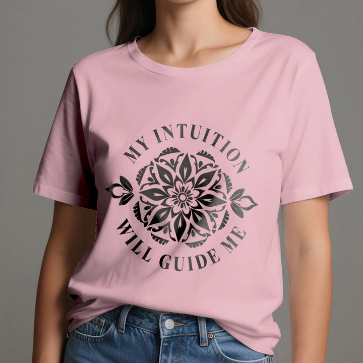 Olivenorma "LA MIA INTUIZIONE MI GUIDERÀ" T-shirt floreale - image 15