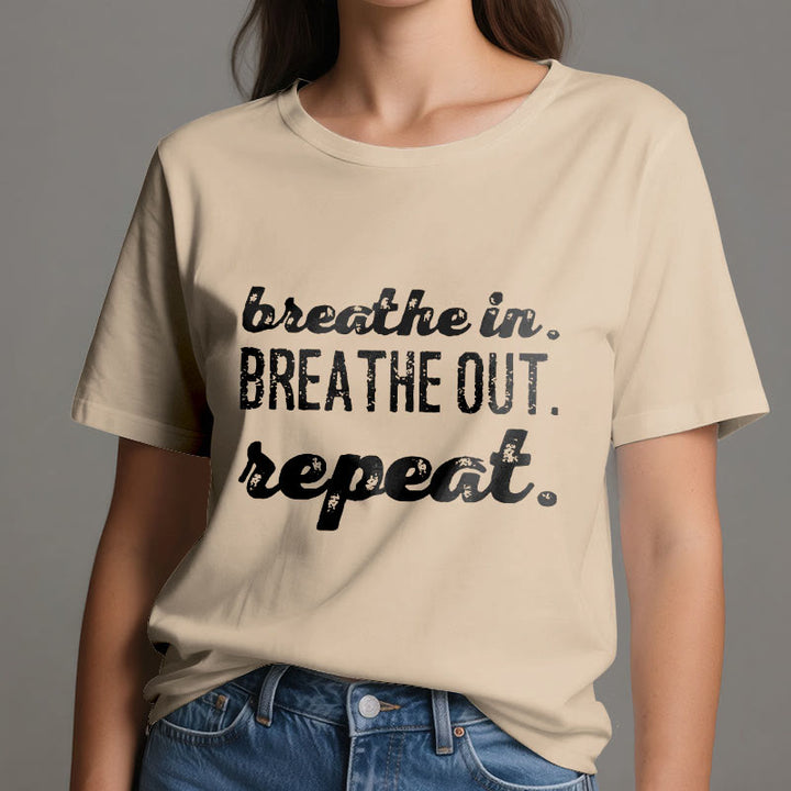 Maglietta spirituale di meditazione Olivenorma "INSPIRA, ESPIRA" - image 11