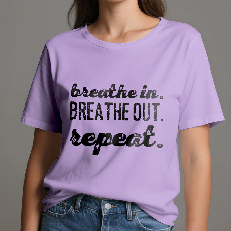Maglietta spirituale di meditazione Olivenorma "INSPIRA, ESPIRA" - image 17