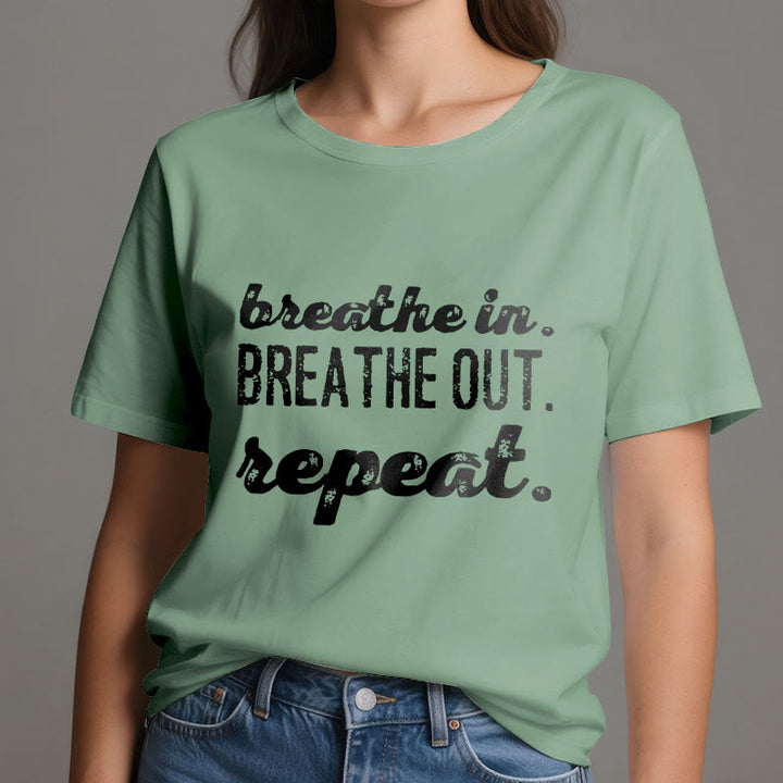 Maglietta spirituale di meditazione Olivenorma "INSPIRA, ESPIRA" - image 18