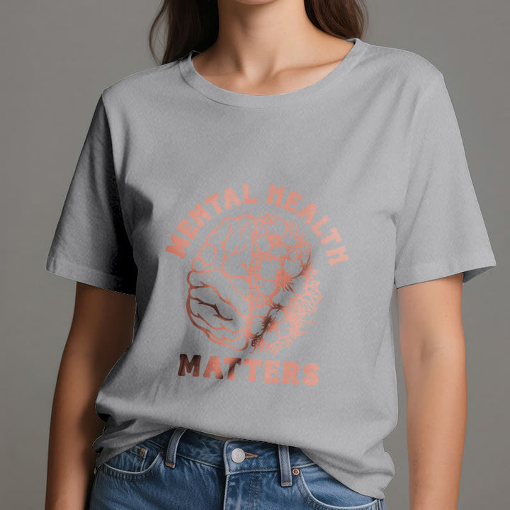 Olivenorma "LA SALUTE MENTALE È IMPORTANTE" T-shirt in cotone ispiratrice - image 10
