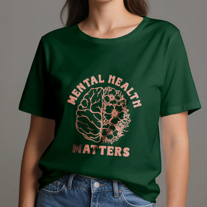 Olivenorma "LA SALUTE MENTALE È IMPORTANTE" T-shirt in cotone ispiratrice - image 21