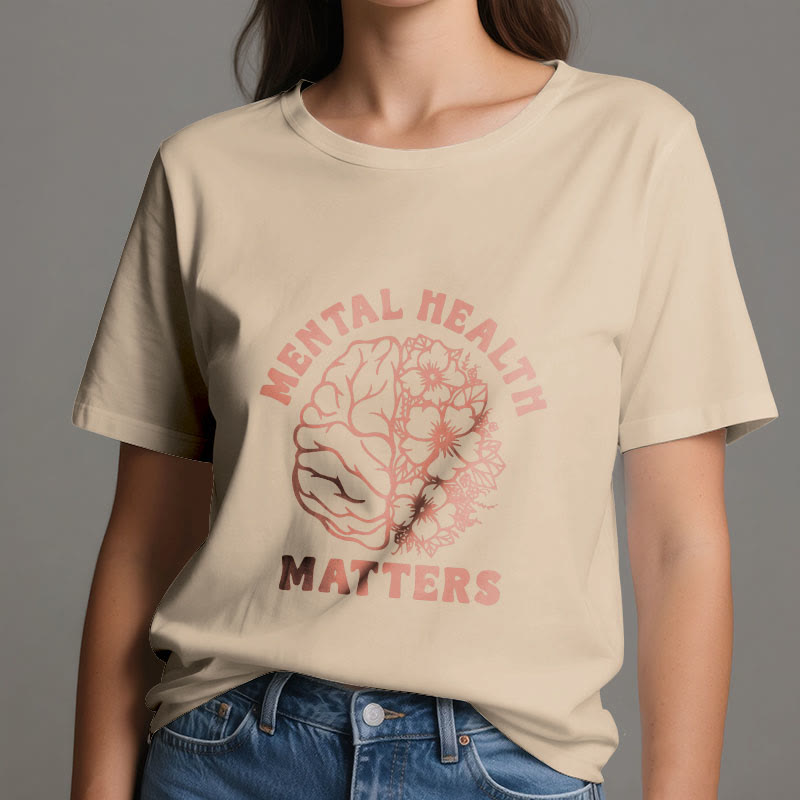 Olivenorma "LA SALUTE MENTALE È IMPORTANTE" T-shirt in cotone ispiratrice - image 13