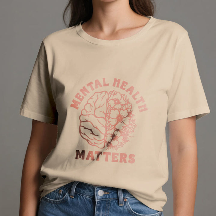 Olivenorma "LA SALUTE MENTALE È IMPORTANTE" T-shirt in cotone ispiratrice - image 12