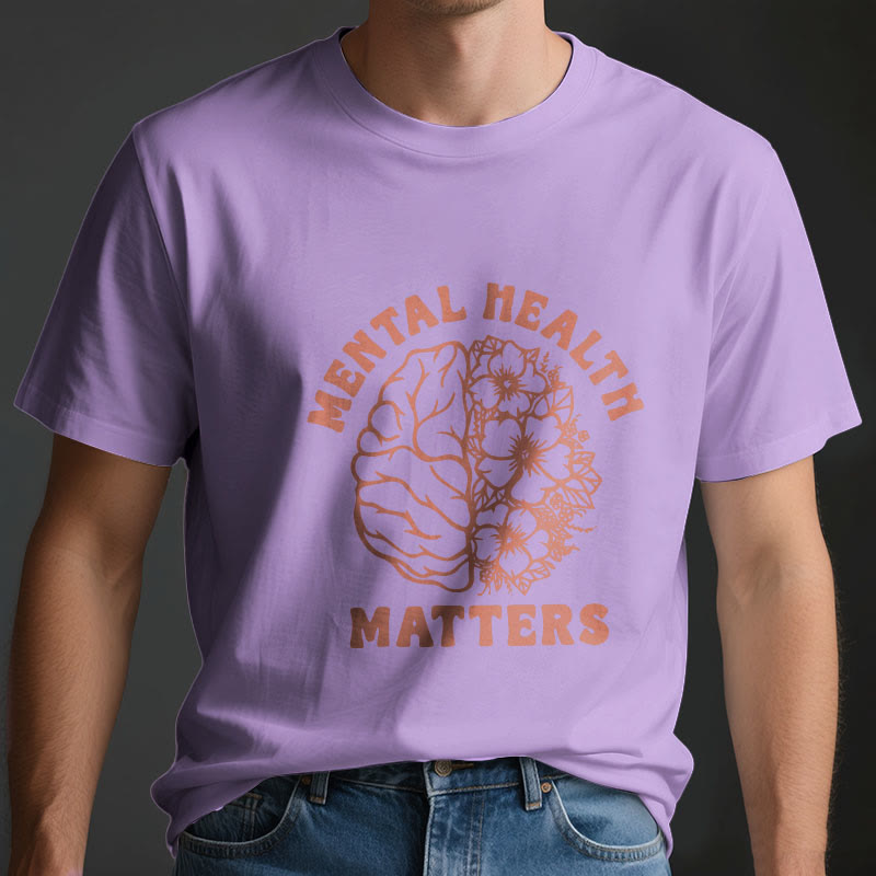 Olivenorma "LA SALUTE MENTALE È IMPORTANTE" T-shirt in cotone ispiratrice - image 3