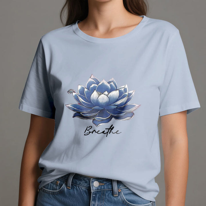 Olivenorma "BREATHE" Maglietta spirituale Lotus Yoga Apparel - image 12