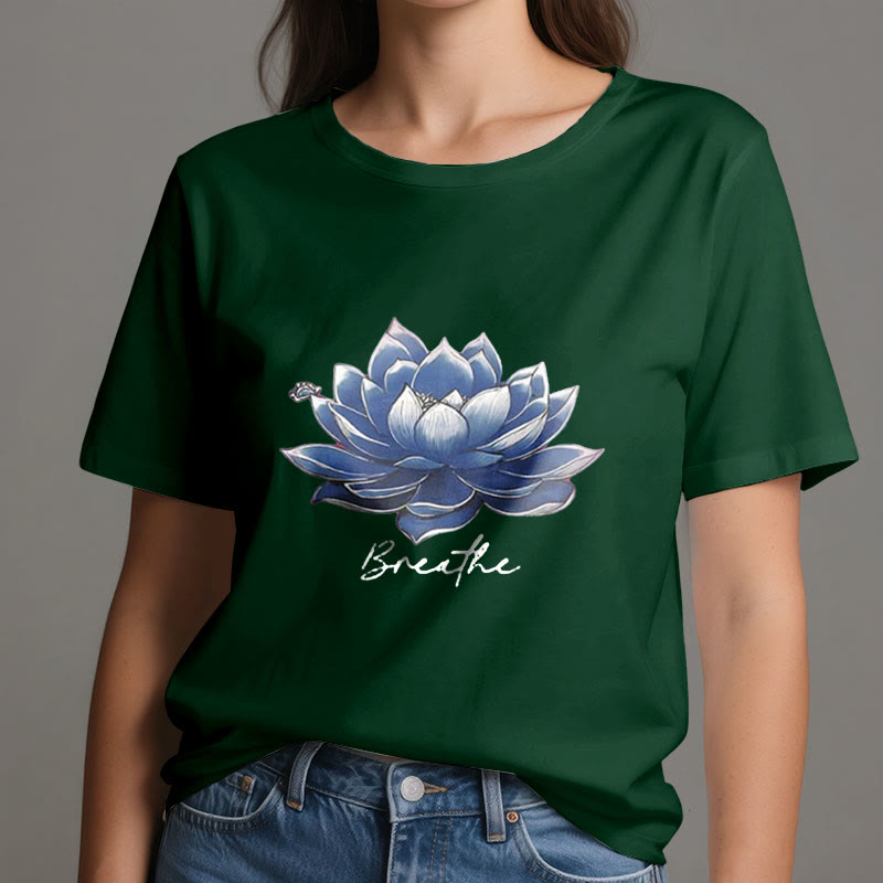 Olivenorma "BREATHE" Maglietta spirituale Lotus Yoga Apparel - image 20