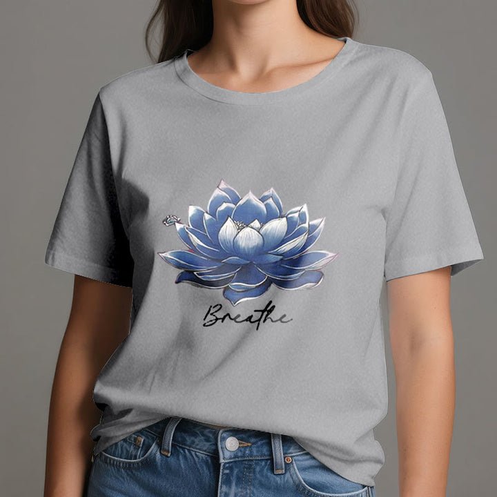 Olivenorma "BREATHE" Maglietta spirituale Lotus Yoga Apparel - image 10